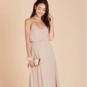 Birdy Grey Taupe dress size XS. Beautiful taupe color, cup inserts, a small slit